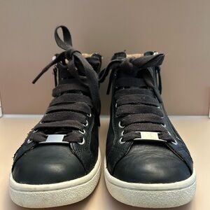 UGG Black Sneakers with Cream Soles